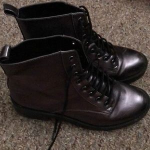 H&M Grey combat boots
